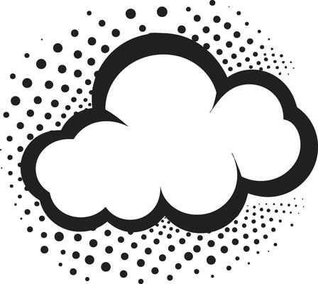 Balloon Banter ic PopArt Speech Cloud Retro Remark Dynamic Black Speech Bubble