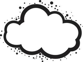 Lively Lex Dynamic Black Comic Bubble Retro Remark Bold PopArt Speech Cloud Emblem vector