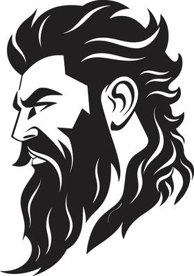 Mythical Majesty Poseidons Emblem in Monochrome Poseidons Crest ic Black Unveiled in 80 Words