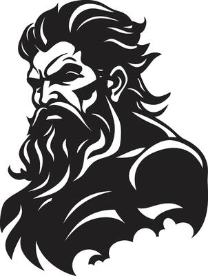 Poseidons Pose Black Emerges with 80 Words Undersea Deity Poseidons Regal in Black