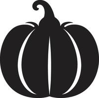 fantasmal resplandor elegante de negro calabaza cosecha oscuridad negro ic calabaza vector