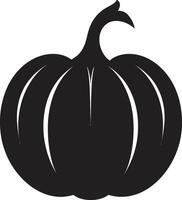 Jack o negro de calabaza escalofriante simetría ic negro calabaza en vector