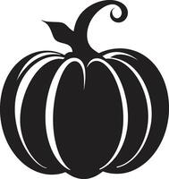 Phantom Pumpkin Black of Pumpkin in Frightful Flourish Black of Pumpkin vector