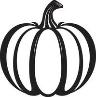 obsesionado cosecha negro calabaza seductor otoño elegante negro calabaza vector