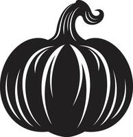 cosecha matices negro ic calabaza fantasmal calabaza elegante de negro calabaza vector