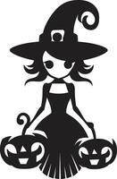 Magical Monster Mashup Cute Halloween Element Pumpkin Perfection Halloween Character vector