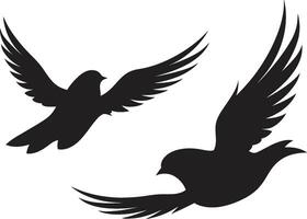 Eternal Elegance Dove Pair Element Heavenly Harmony of a Dove Pair vector