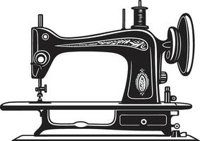 Noir Needlepoint Black for Crafty Sewing Machine Precision Embroidery Black for Sewing Machine Emblem vector
