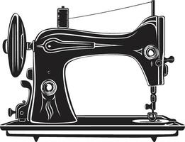 ThreadCraft Essence Black for Sleek Sewing Machine Elegant Embellishments Black for Sewing Machine Emblem vector