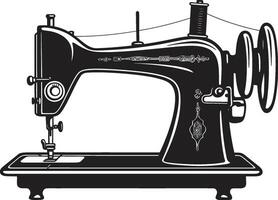Noir Needlepoint Elegant for Black Sewing Machine Sleek Sewing Black for Tailored Sewing Machine vector