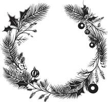 festivo verderón elementos para vistoso Navidad decoración Nevado búhos s para invierno mundo maravilloso decoración vector