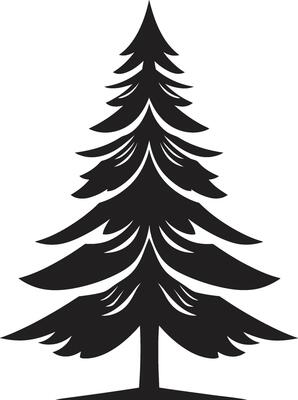 Holly Jolly Treetops Christmas Tree Illustrations in Cheerful Style Whimsical Winter Wonderland Trees s for Playful Decor