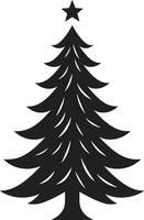 Nutmeg and Cinnamon Spruces Christmas Tree Illustrations Silver and Gold Elegance s for Luxe Trees vector