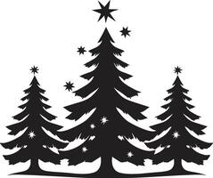 Silver Bells Symphony s for Classic Trees Festive Foliage Fir Grove s for Nature inspired vector