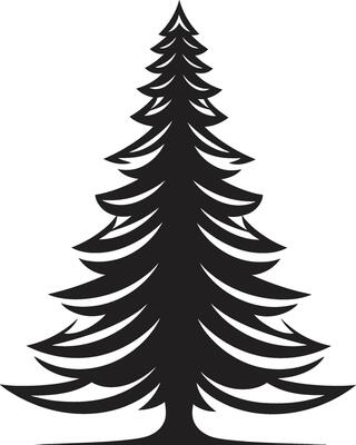 Festive Foliage Fir Grove s for Nature inspired Vintage Sleigh Ride Spruces Nostalgic Christmas Tree Elements