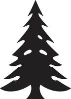 iluminado por las estrellas Navidad noche ilustraciones para mágico decoración polar Rápido pinos s para caprichoso Navidad arboles vector