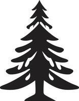 reluciente oro pinos Navidad árbol conjunto para lujoso decoración Nevado piña Sueños s para rústico invierno arboles vector