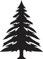 Nutmeg and Cinnamon Spruces Christmas Tree Illustrations Silver and Gold Elegance s for Luxe Christmas Trees vector