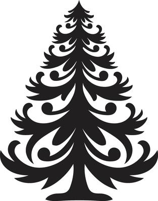 Golden Glow Pine Christmas Tree Elements for Festive s Snow Kissed Spruce s for Winter Wonderland Trees