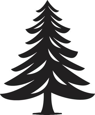 Nutmeg Spice Spruces Christmas Tree s in Cozy Style Starlit Christmas Night Illustrations for Magical Tree Decor