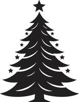 Polar Express Pines Elements for Whimsical Christmas Trees Holly Berry Bliss Christmas Tree Collection in Red and Green vector