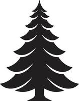 Golden Glow Evergreen Christmas Tree Elements Snow Kissed Spruce Symphony s for Winter Decor vector