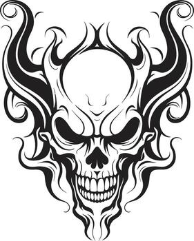 Fractal Fury Black , Entangled Power Labyrinthine Enigma Mark, Path Unfurled vector