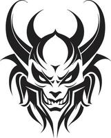 Abyssal Aura Devilhead Tattoo Infernal Impression Evil Devilhead vector