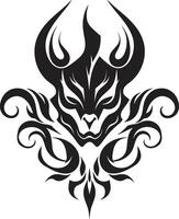 Sinister Shadow Evil Devilhead Malevolent Mark Black Devilhead vector