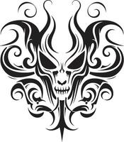 Infernal Impression Evil Devilhead Obsidian Oath Black Devilhead vector