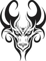 Stygian Symbol Evil Devilhead Abyssal Aura Black Devilhead vector