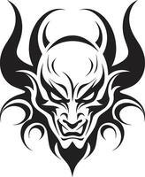 Maleficent Mark Devilhead Tattoo Infernal Impression Evil Devilhead vector