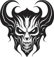 Diabolic Decree Evil Devilhead Obsidian Oath Black Devilhead vector