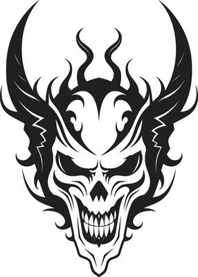 Inferno Insignia Devilhead Tattoo Abyssal Artistry Black Devilhead Symbol