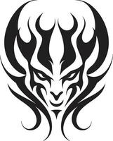 Temptation Token Devilhead in Ebony DEVILHEAD Embracing the Darkness Within vector