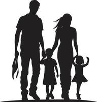 Ties of Togetherness Family Generations of Gladness of Happy Family vector