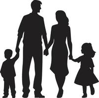 Ties of Togetherness Family Generations of Gladness of Happy Family vector