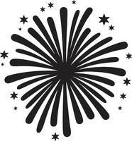 Spectacular Spritz Emblematic of Firework Sparks Starlight Serenade of Firework Elements vector