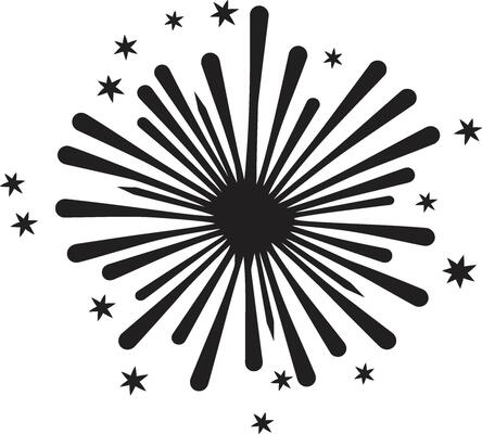 Radiant Rain Emblematic for Fireworks Cosmic Celebration of Firework Sparks