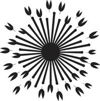 Night Sky Spectacle Firework Element Pyrotechnic Pizzazz ic Emblem for Firework vector