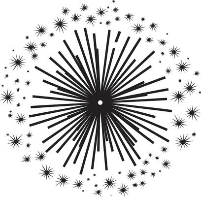 Pyrotechnic Pizzazz ic Emblem for Firework Sparkling Splendor of Firework Sparks