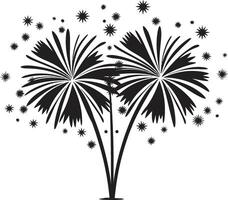 Pyrotechnic Pizzazz ic Spark Sparkling Splendor of Firework Sparks vector