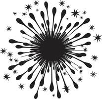 Celestial Burst ic Firework Spark Element Radiant Revelry Masterpiece vector