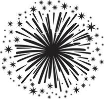 Radiant Revelry of Firework Sparks Sky Symphony Firework Element vector