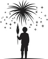 Festive Illuminations Sparkle Dazzling Lights Symphony Firework vector