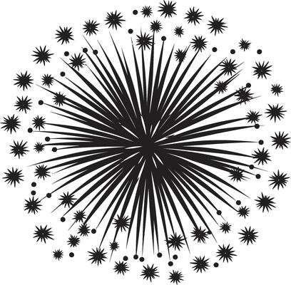 Dazzling Lights Symphony Firework Starry Elegance Spark Emblem