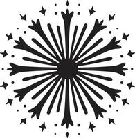 Cosmic Celebration Spark Twilight Twinkle ic Emblem for Firework vector