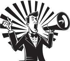 Megaphone Maverick Maverick of Megaphones Vocal Virtuoso Virtuoso of Vocalization vector