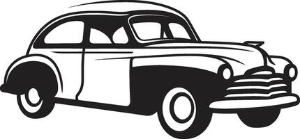 Whimsical Wheels Emblematic for Doodle Line Art Yesteryears Charm for Vintage Car Doodle vector