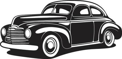 Rolling Reminiscence of Doodle Line Art Hand Drawn Horsepower Emblematic Element of Vintage Car vector